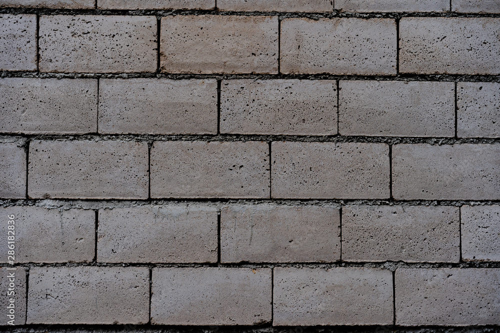 Obraz premium Texture, Background - Stone Brick White