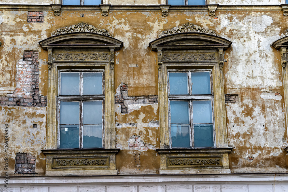 Fassade in Krakau in Polen Fassade in Krakau in Polen