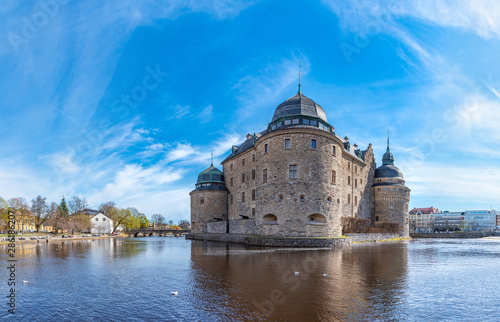 Vászonkép View of the Orebro castle, Sweden
