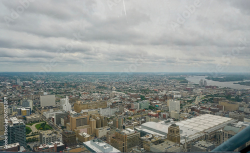 aerial view of the city Philadelphia