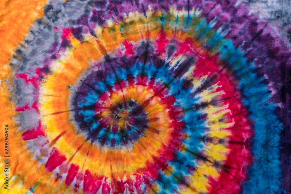 Colorful Abstract Psychedelic Ice Tie Dye Swirl Design