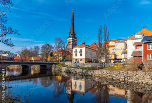 Фотография Gamla stan quarter and cathedral in Vasteras, Sweden