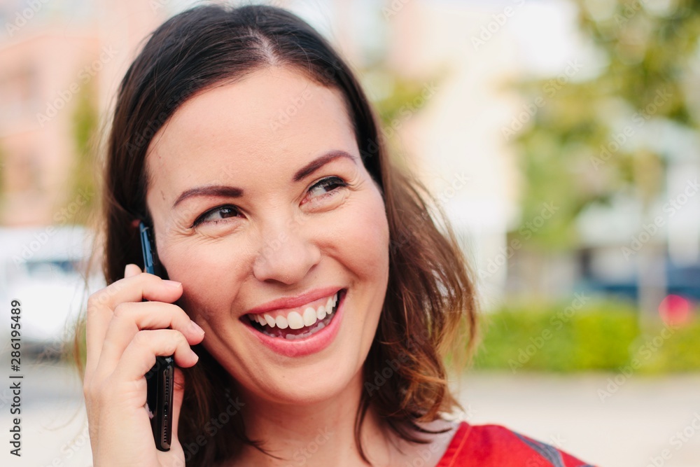 Beautiful commercial woman outside Beautiful commercial woman outside