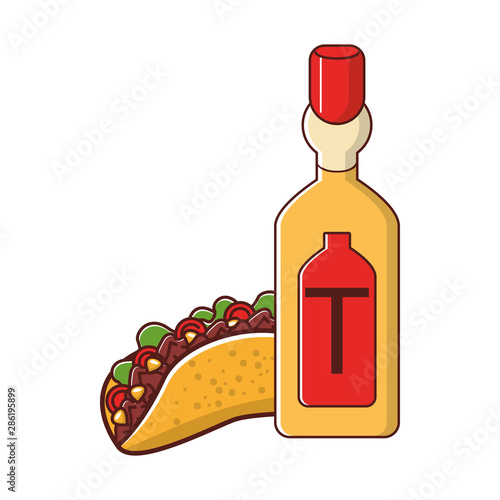 mexico culture and foods cartoons photo