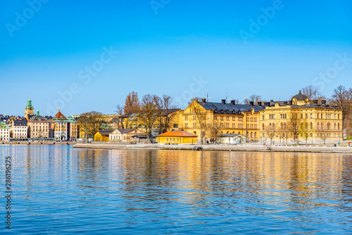 Gamla stan and Skeppsholmen island in Stockholm, Sweden photo
