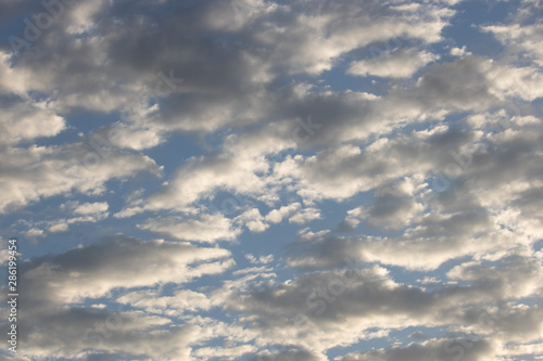 blue sky with clouds © Regiane