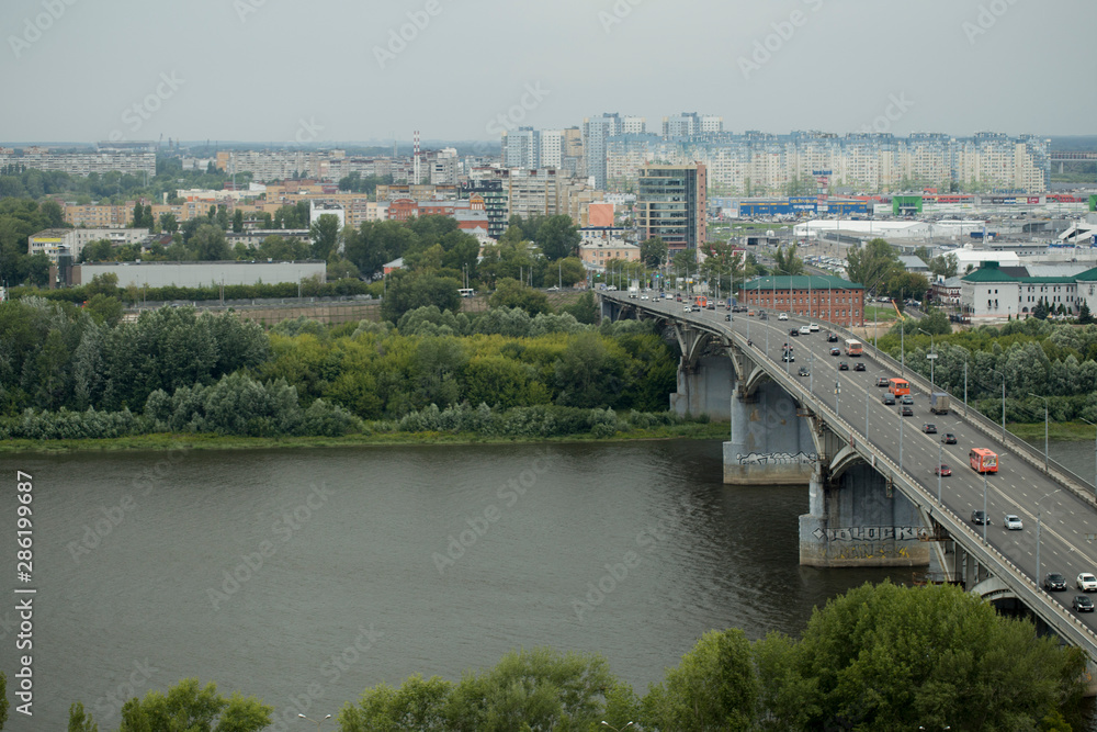 River landscape in Nizhnii Novgorod Russia