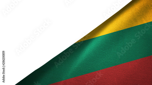 Obraz na płótnie Lithuania flag right side with blank copy space