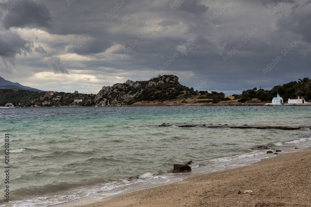 View on lake Vouliagmeni (district Loutraki,Greece)