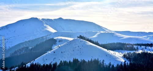 winter landscape in Prislop Pass