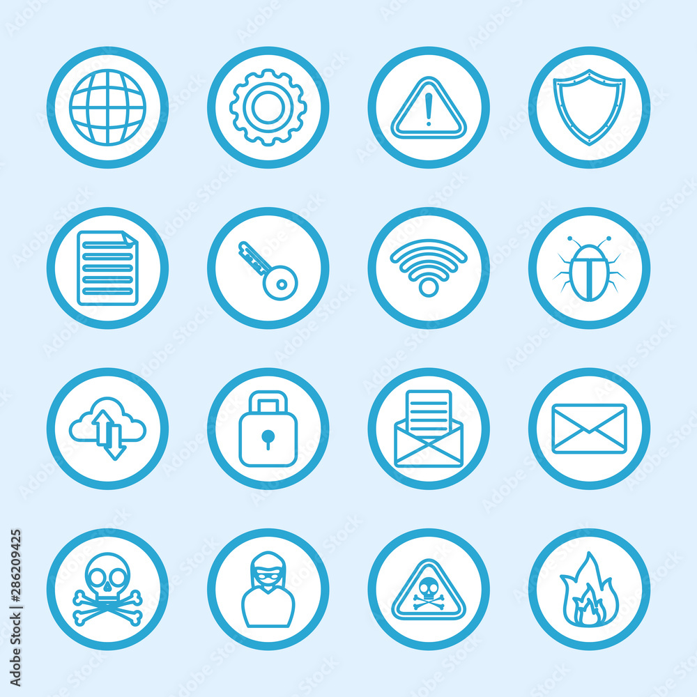 technology internet security flat design technology internet security flat design