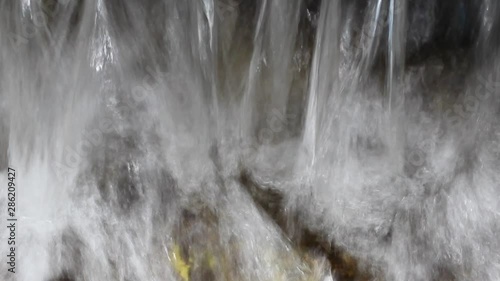 Blurred bokeh, beautiful natural water, glitter and flowing water