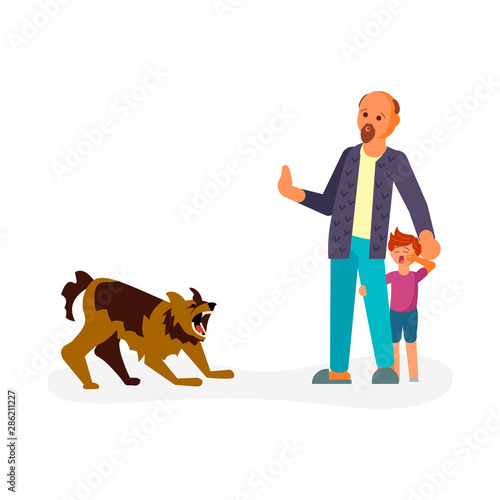 Aggressive mongrel attacks