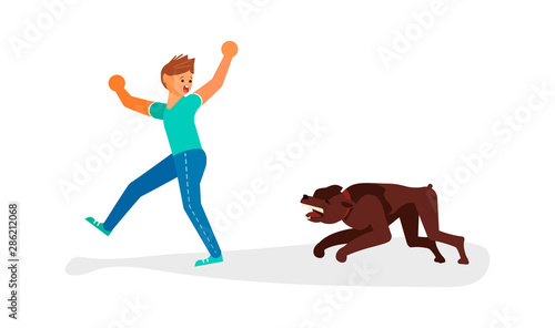 Aggressive mongrel attacks