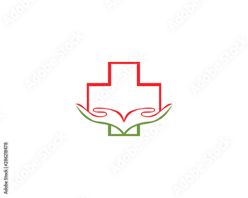 Medical care logo and vector