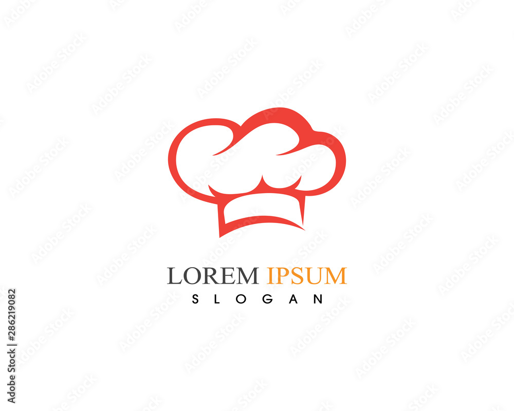 Hat chef logo and symbol vector template Hat chef logo and symbol vector template