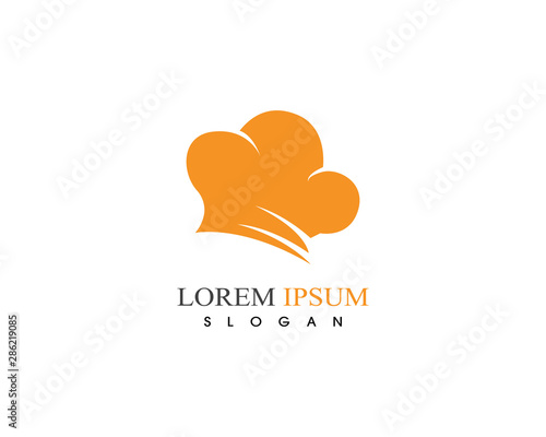 Hat chef logo and symbol vector template