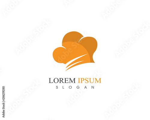 Hat chef logo and symbol vector template