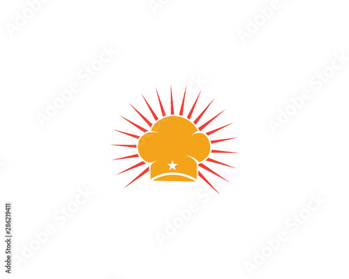 Hat chef logo and symbol vector template