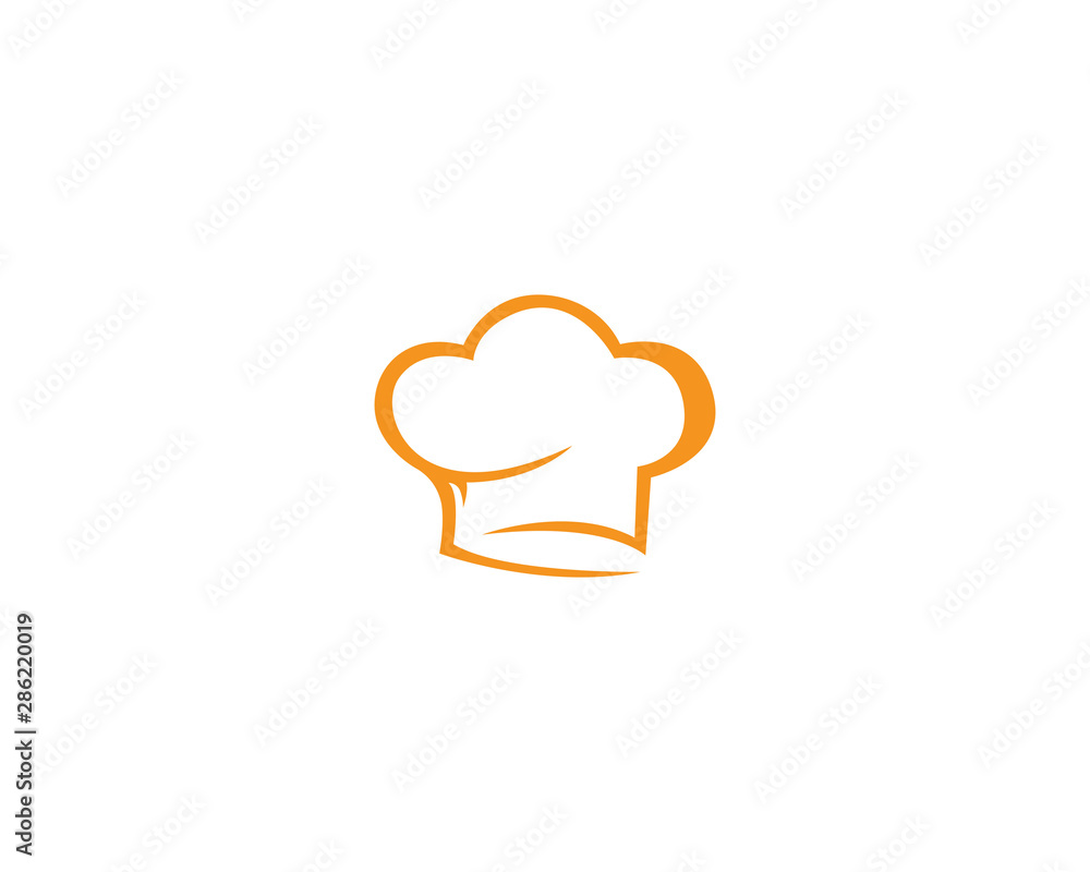 Hat chef logo template vector illustration Hat chef logo template vector illustration