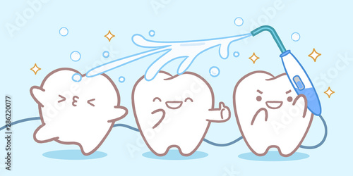 wash teeth concept