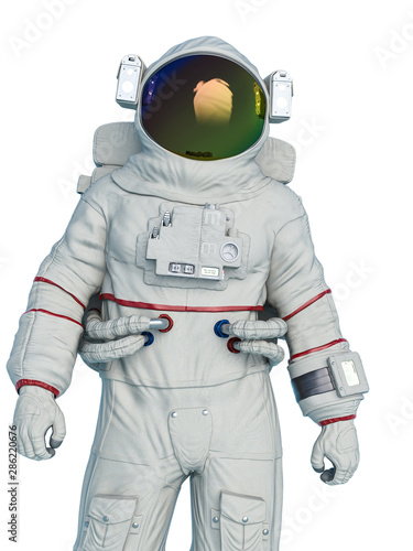 astronaut in a white background