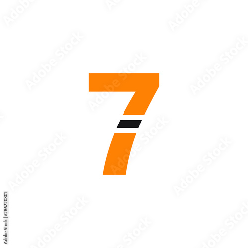 Free Download 7 Number logo design vector element - GFXLoad