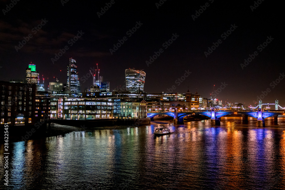 London Thames Nighttime