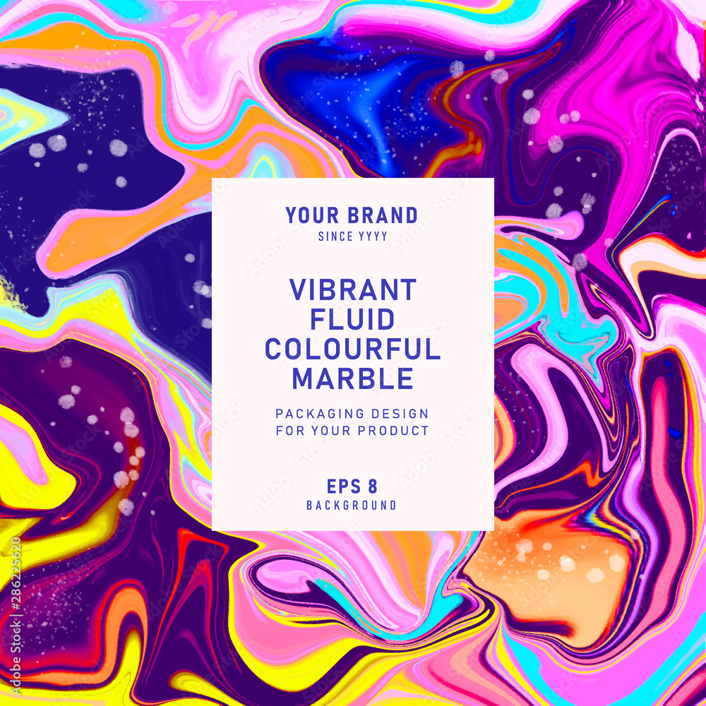 Fototapeta premium vibrant fluid colorful marble background. eps 8