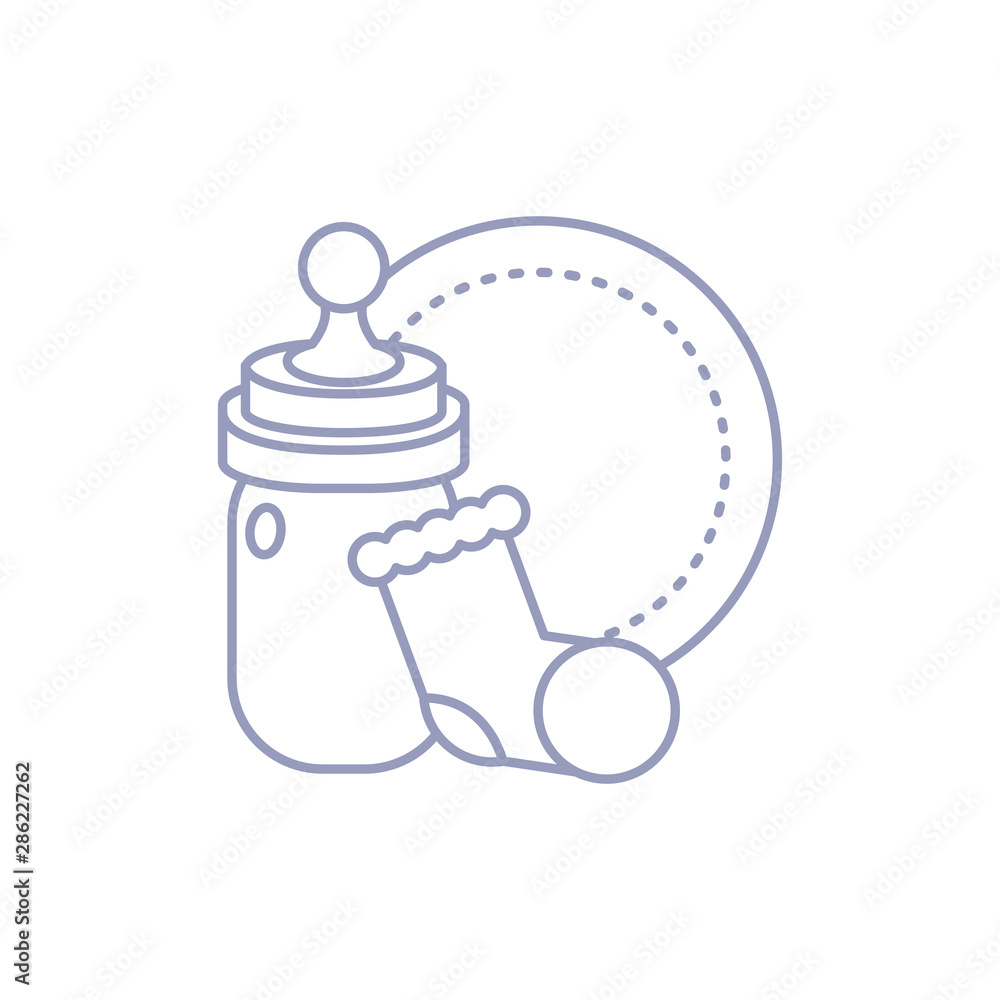 cute bottle milk with sock baby cute bottle milk with sock baby