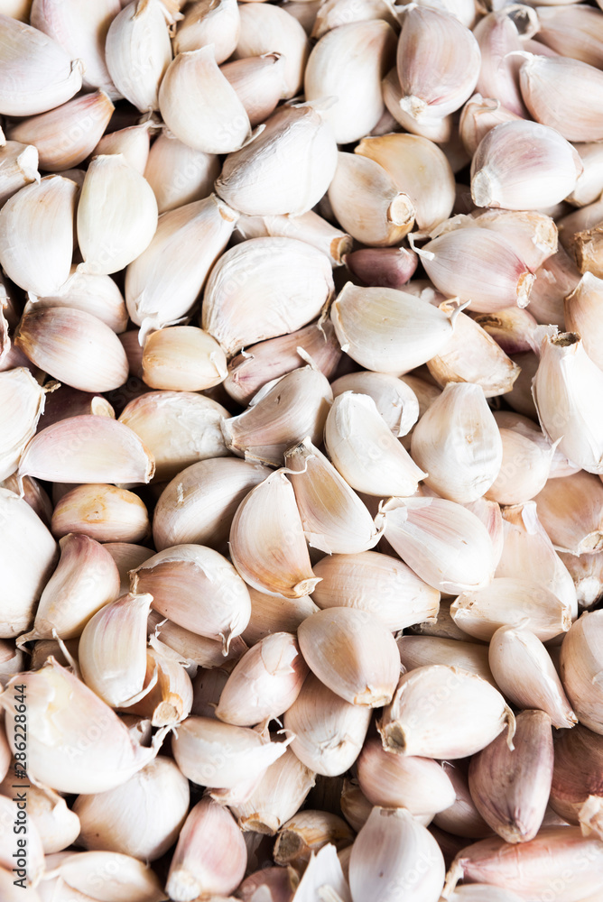 Fresh garlic for sell in morning market, Thailand Fresh garlic for sell in morning market, Thailand