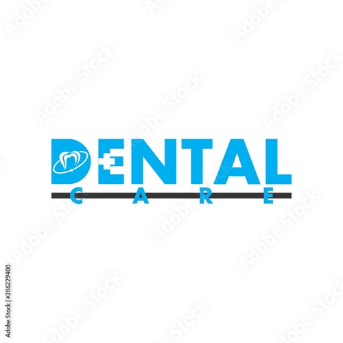Dental Care logo design vector