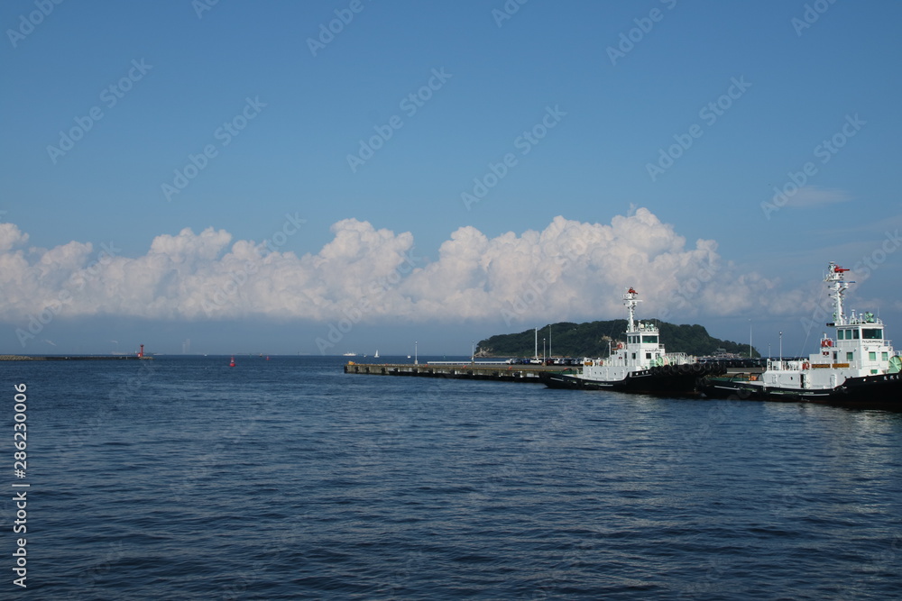 横須賀にある猿島からの景色