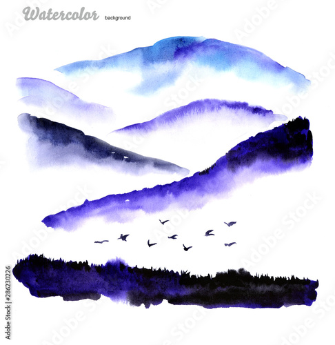 Birds in the mountains