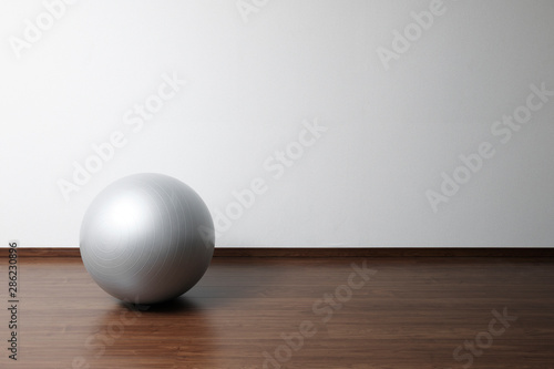 fitness ball in room