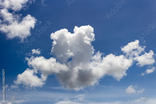 blue sky with white clouds