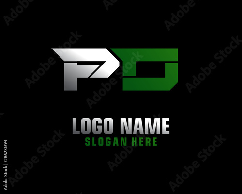 Free Download PO Initial letter logo template vector - GFXLoad