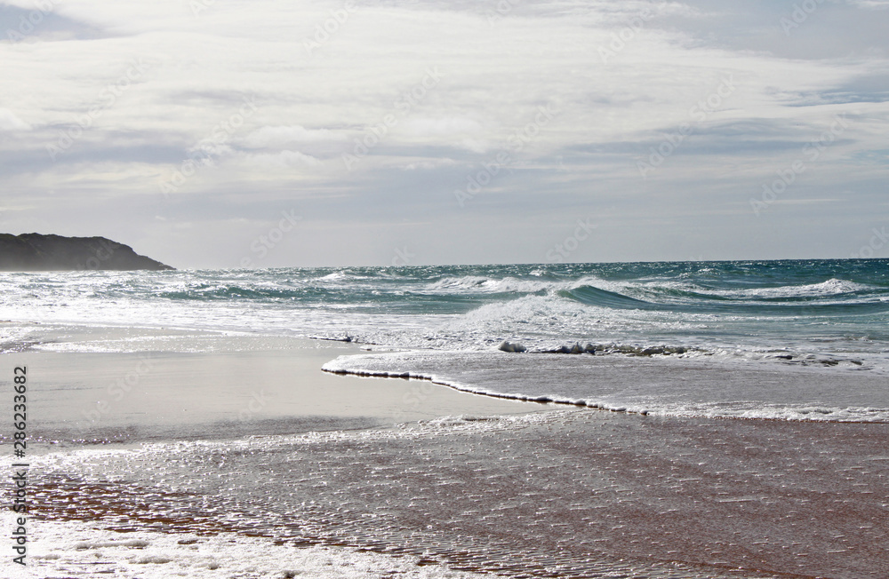 More wave action on Lake Tyers beach. Australia.