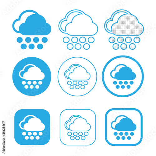 Simple Cloud icon sign symbol