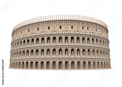 Roman Colosseum Isolated