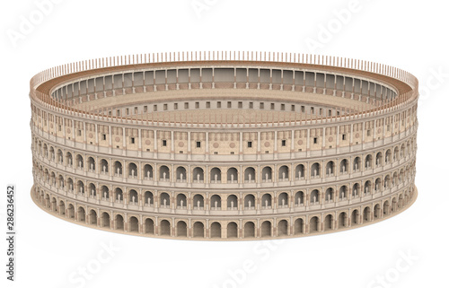 Fényképezés Roman Colosseum Isolated