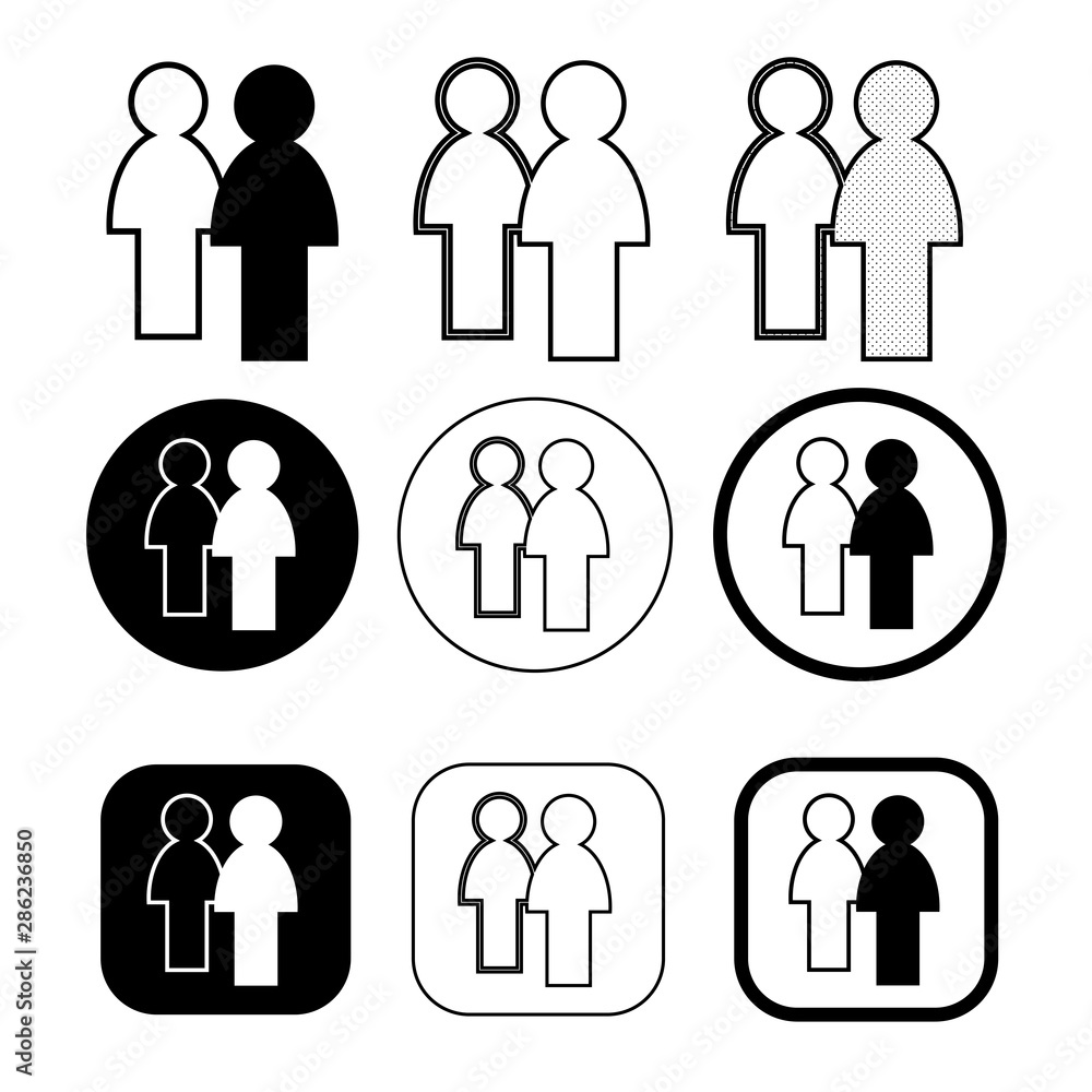Simple people icon sign design Simple people icon sign design