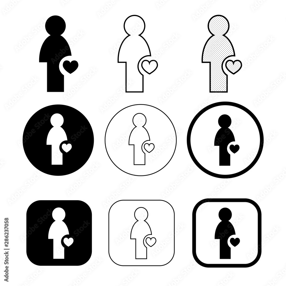 Simple people icon sign design