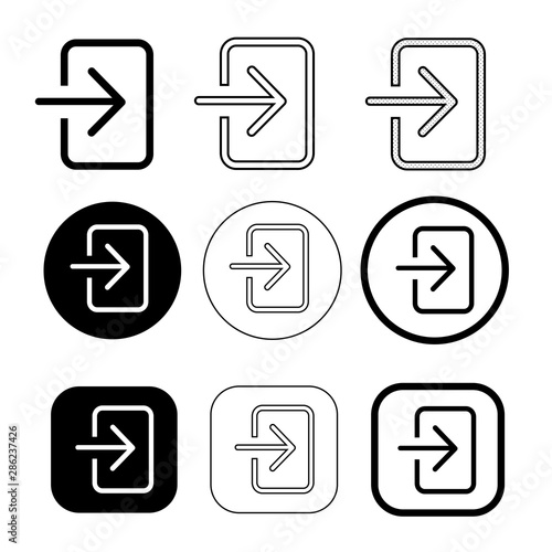 simple Login sign icon sign design Free Download simple Login sign icon sign design - GFXLoad
