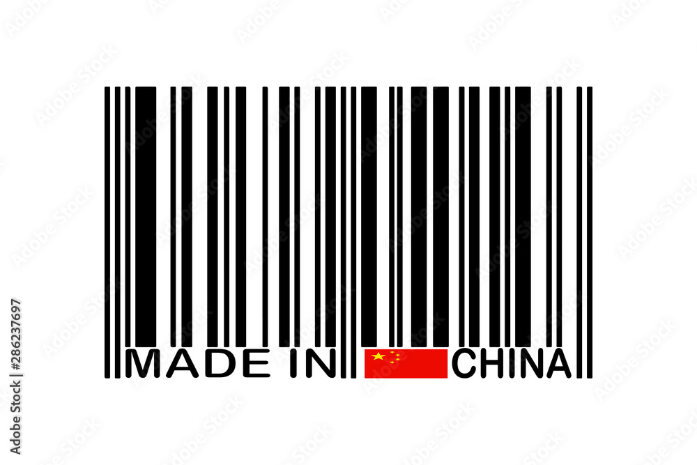 Barcode Made in CHINA - Vector illustration design for poster, textile, banner, t shirt graphics, fashion prints, slogan tees, stickers, cards, decoration, emblem and other creative uses Barcode Made in CHINA - Vector illustration design for poster, textile, banner, t shirt graphics, fashion prints, slogan tees, stickers, cards, decoration, emblem and other creative uses