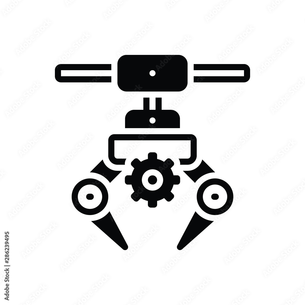 Black solid icon for machine appliance Black solid icon for machine appliance