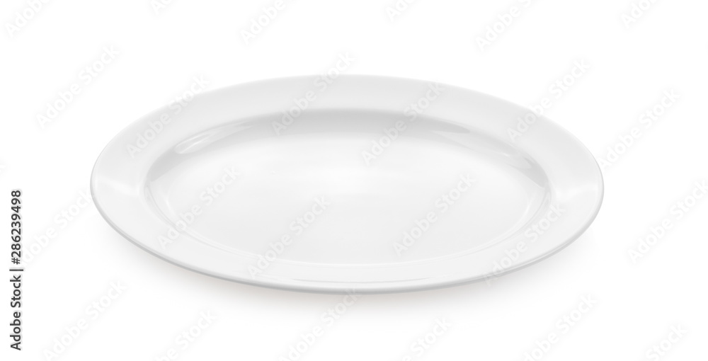 white plate ceramic on white background. white plate ceramic on white background.