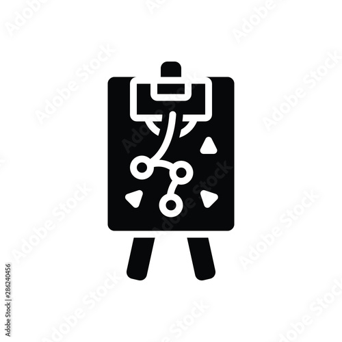 Black solid icon for tactic 