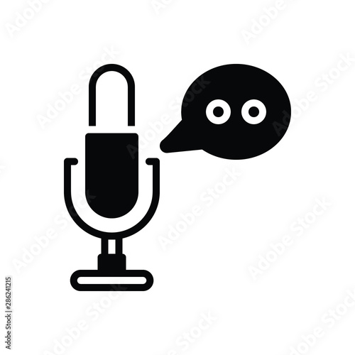 Black solid icon for narrative
