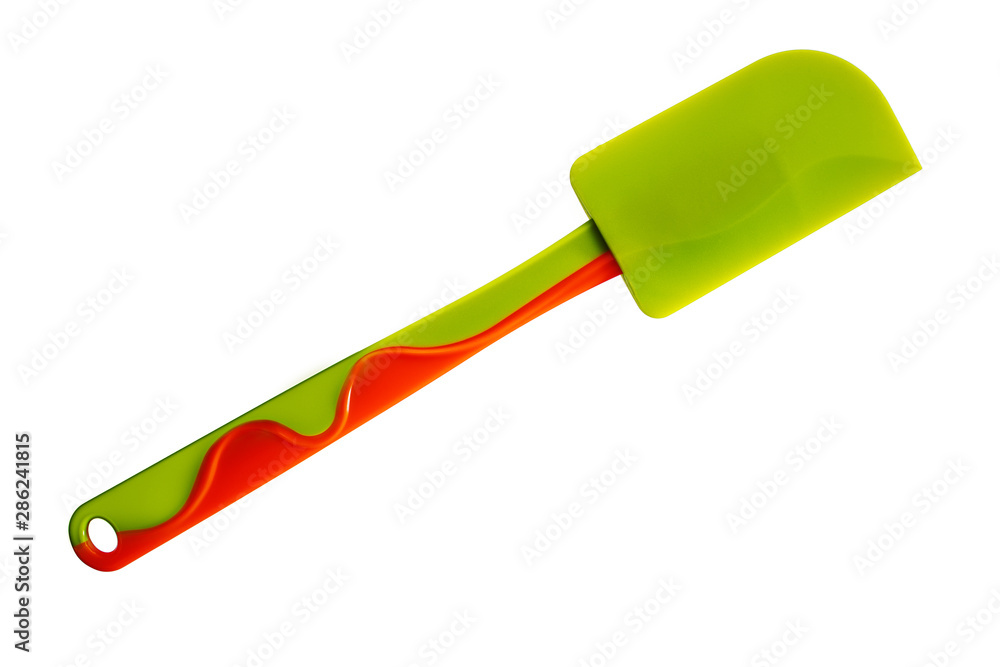 Silicone Kitchen Spoon for Soup and Cake. Cream Spatula. Scraper Brush Silicone Kitchen Spoon for Soup and Cake. Cream Spatula. Scraper Brush
